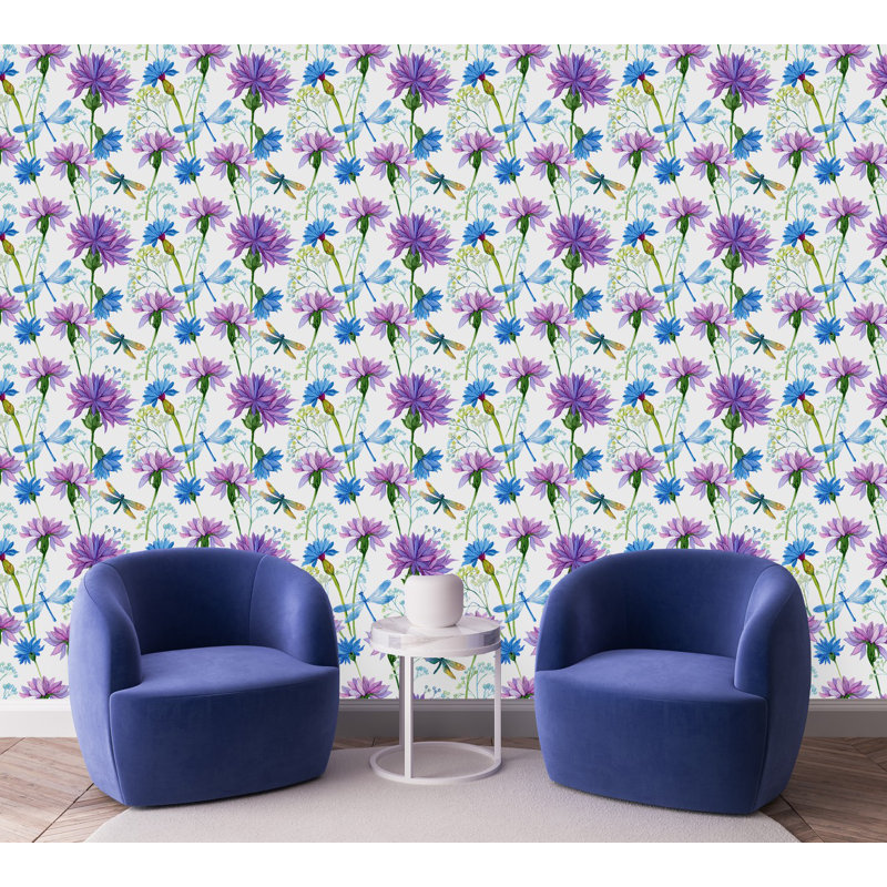 Floral Tile, 2.08' W x 10.42' L