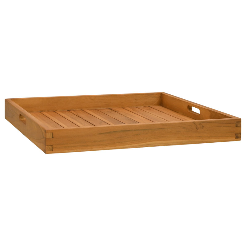 Solid Wood Tray, 7cm H x 60cm W x 60cm D