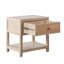 Table de bout d'appoint Sley, tissée en rotin, bois de manguier brun naturel 24 po