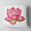Aquarelle de lotus rose - coussin à imprimé floral-29892897-29896373