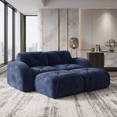 Tufted Velvet Modular Chaise Lounge