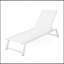 Chaise longue réglable à dossier en filet pour un confort et un soutien ultimes, parfaits pour la détente au bord de la piscine ou sur la terrasse.