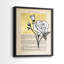 Floral Diary III - reproduction encadrée de qualité supérieure - prêt à être accroché - aucun clou requis - aucun clou requis-107998210-107998214