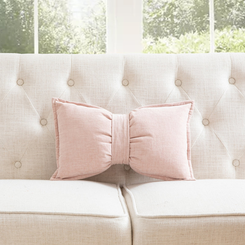 Oreiller réversible SEATTLE SOLID, Polyester, Rose