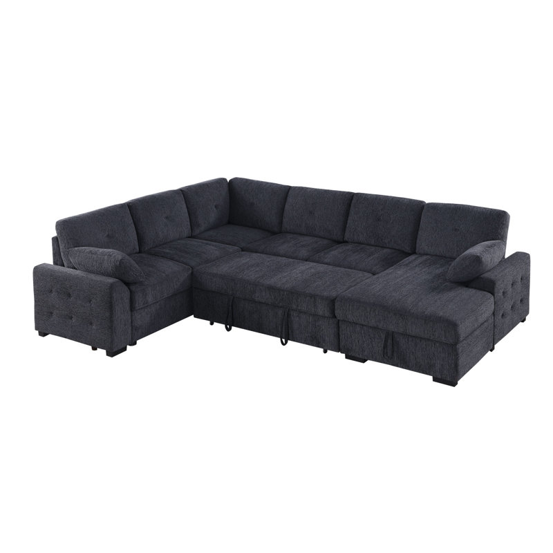 30*30" Corner Module For Modular Sectional Sofa,Deep Seat,Chenille,2 Colors, Dark Gray Chenille