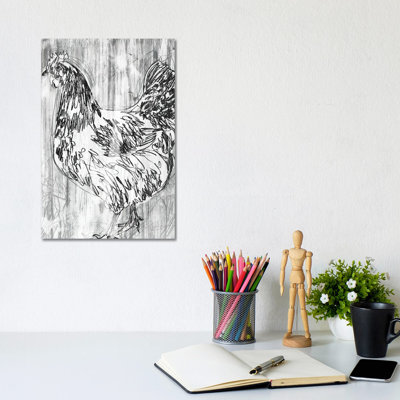 Barnwood Flock IV by June Erica Vess - Wrapped Canvas Gallery-Wrapped Canvas Giclée