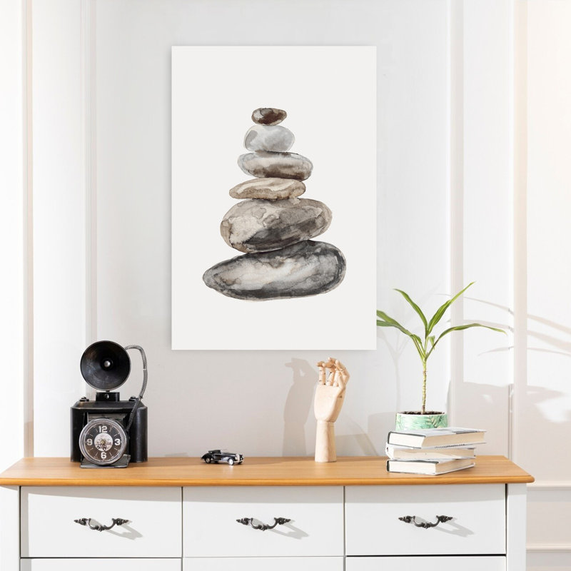 «Serenity Peaceful Serene Abstract Nature Landscape», art mural, H 24 po x l 16 po