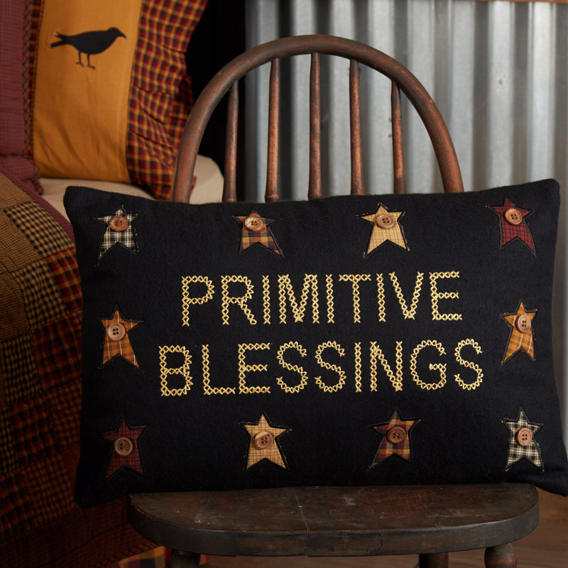 Housse et insert pour coussin lombaire rectangulaire Primitive Blessings