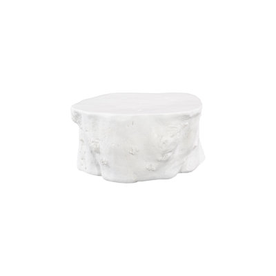 Log Cocktail Table, Gel Coat White