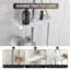 Combo de douche à pluie murale en acier inoxydable de 38 po de hauteur avec douche à main réglable et tablette de rangement-112277838