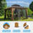 12'X12' Hardtop Gazebo