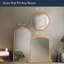 Miroir décoratif décoratif en forme de feuille de baroque en métal 29 po x 33 po