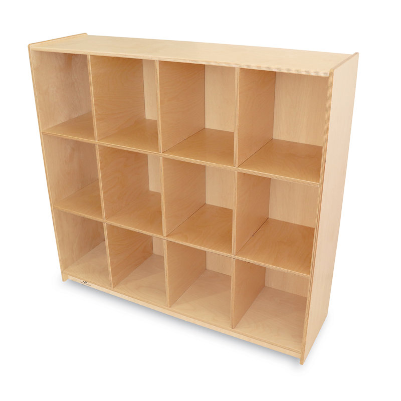 12 Compartment Manufactured Wood Cubby