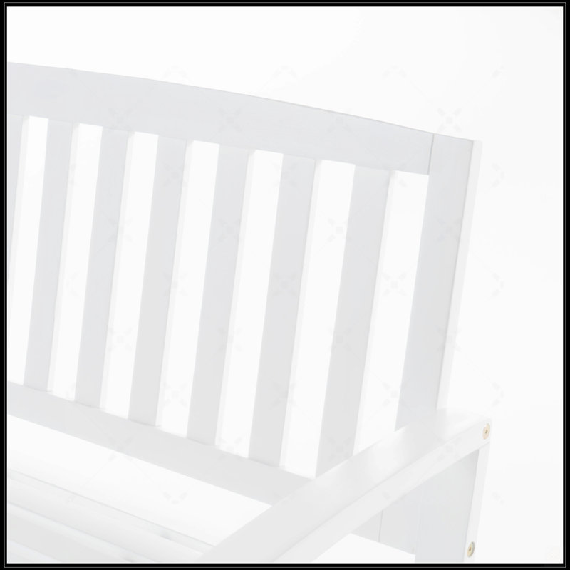 Banc en bois Farmhouse, Blanc
