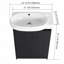 Meuble-lavabo autoportant de 23 po avec lavabo et portes à fermeture douce-676090901