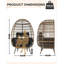 Fauteuil de patio pour l'extérieur - Fauteuil de patio avec coussins-98594081