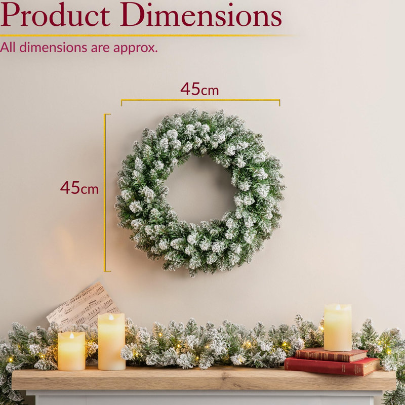 Faux Wreath, 45cm
