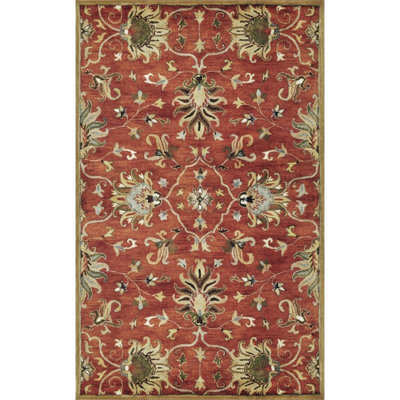 Tennie Wool Floral Indoor Rug