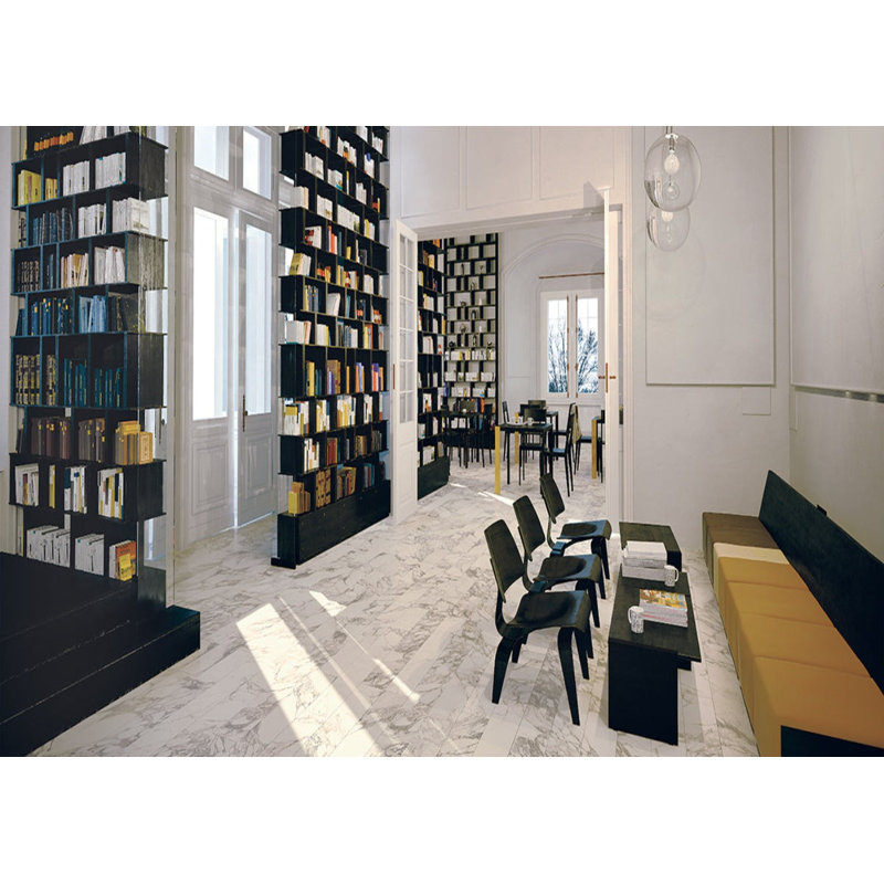 Marble 12" x 24" Porcelain Marble Look Wall & Floor Tile, White/Ivory/Gray