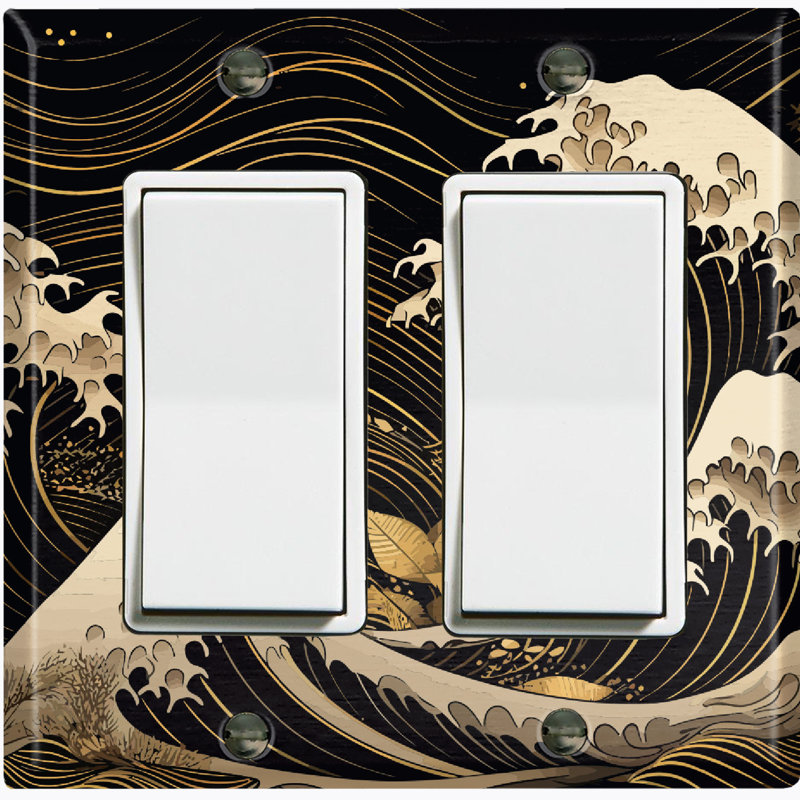 Plaque murale standard Black Rock Waves