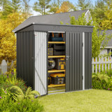 6 ft. W x 4 ft. D Vertical Storage Shed