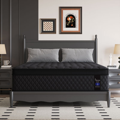 14'' Medium-Firm Hybrid Mattress with Cooling Gel Memory Foam Pocket Springs Bed-in-a-Box
