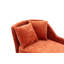 Chaise de 58 po en chenille d'intérieur avec accoudoir à gauche et coussin lombaire.-130595489