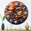 Horloge murale fleurs du matin-93382697