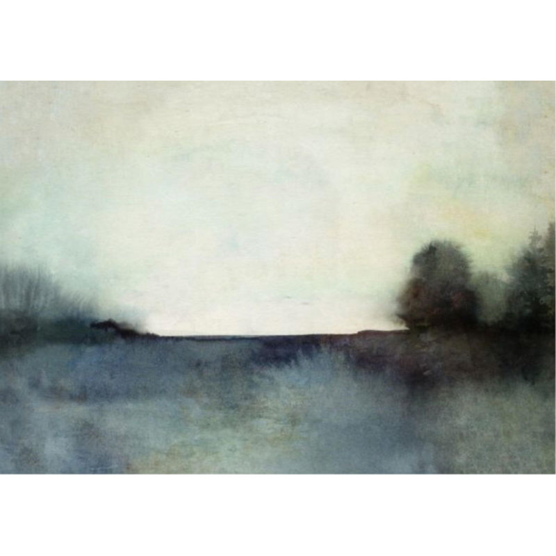 Scenery Landscape IV Painting by Isabella Burton, Glass Coat, 24" W x 17" H x 1.5" D