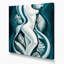 Abstrait art figuratif bleu sur toile 43-838989803