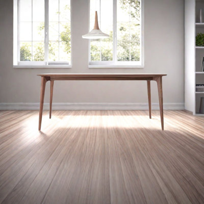 Simple solid wood dining table rectangular home by Corrigan Studio