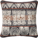 Embroidered Down Reversible Throw Pillow