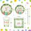 Ensemble de 125 fournitures de fête pour Pâques pour 25 invités, ensemble de vaisselle jetable