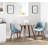 Elzada Round Glass Top Dining Table