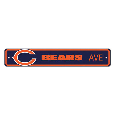 Plaque de rue des Chicago Bears