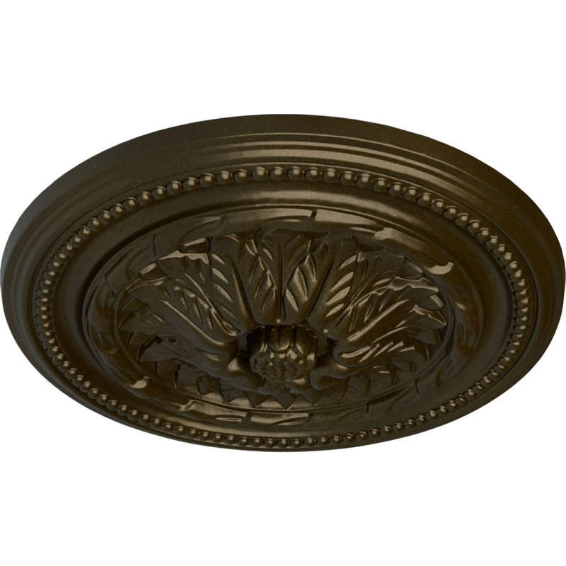 Médaillon Endurathane Wigan pour plafond, DO 16 po x P 2 1/4 po, Or vert
