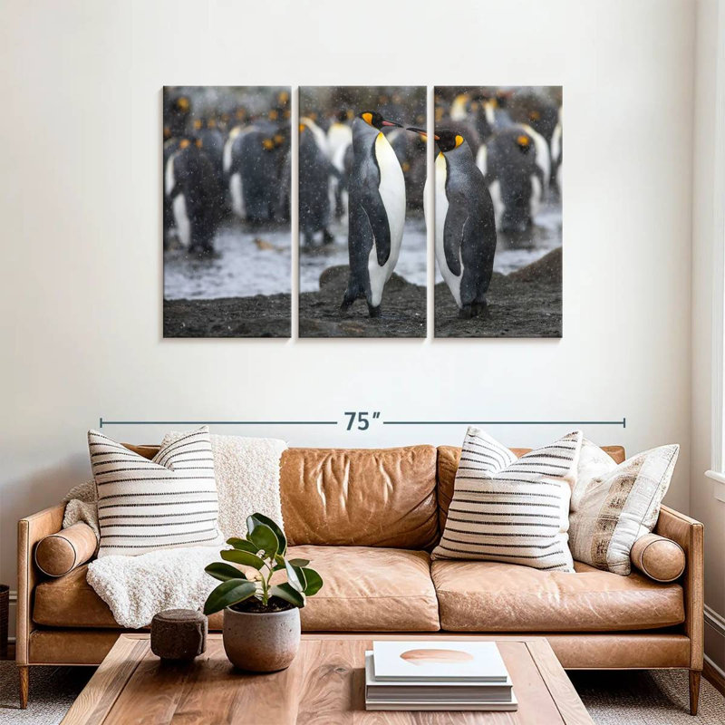 Brampt Penguin Romance, 36" H x 57" W