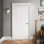 Porte standard à panneaux en bois manufacturé