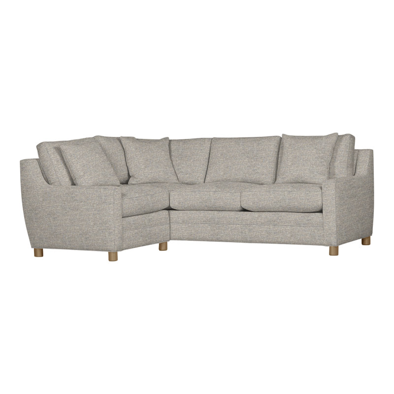 Fairgrove Upholstered L-Shaped Sectional Left Hand Facing, Impala Storm, Hampton
