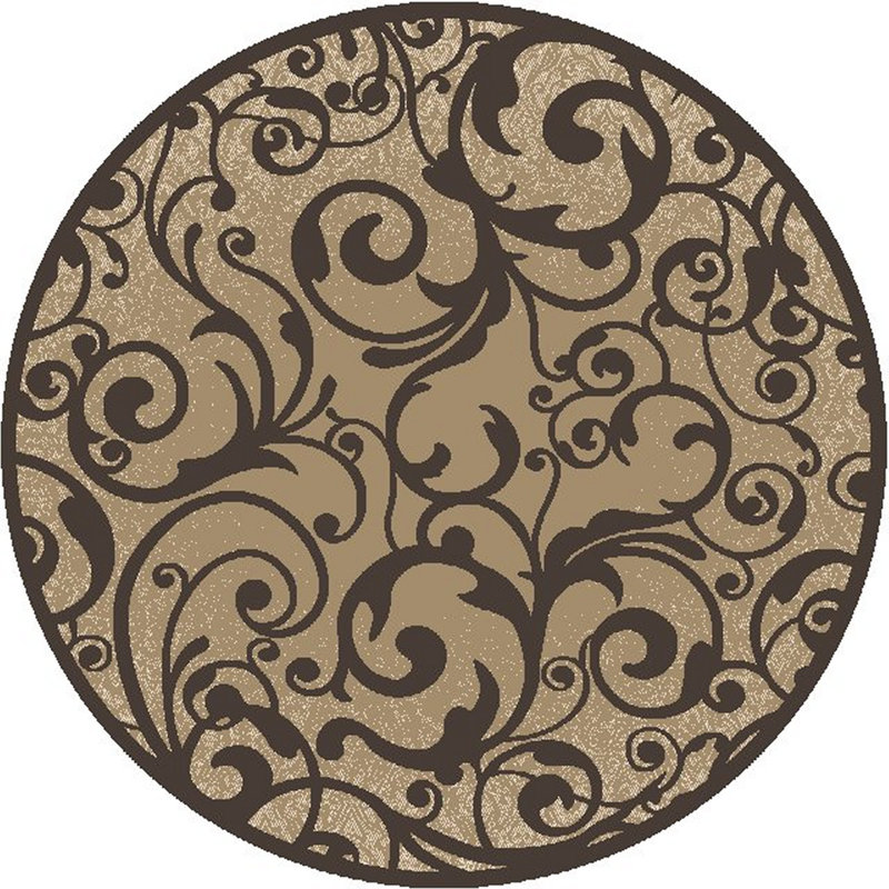 Camouflage Indoor Rug, Round 5'3"