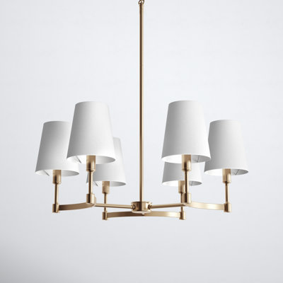 Triton 6 Light Metal Dimmable Chandelier
