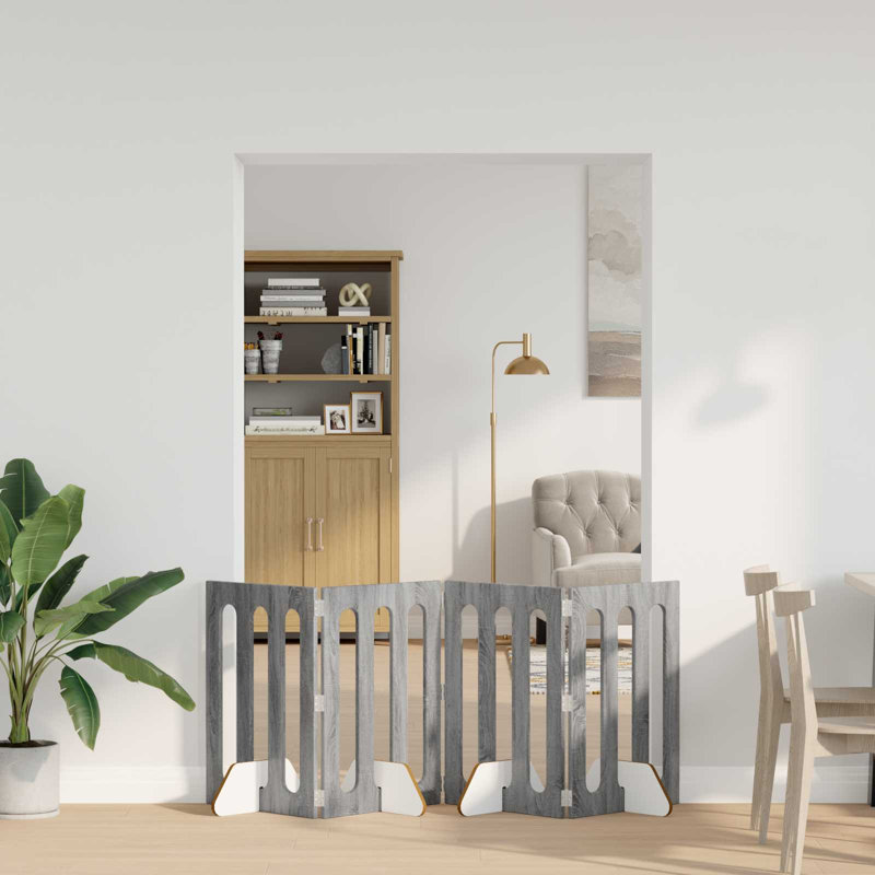 Pet Crate, 60cm H x 482cm W x 34cm D, Grey Sonoma