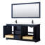 Ensemble de meuble-lavabo double 72 "avec miroir Avery-51712094-51712095-80216042