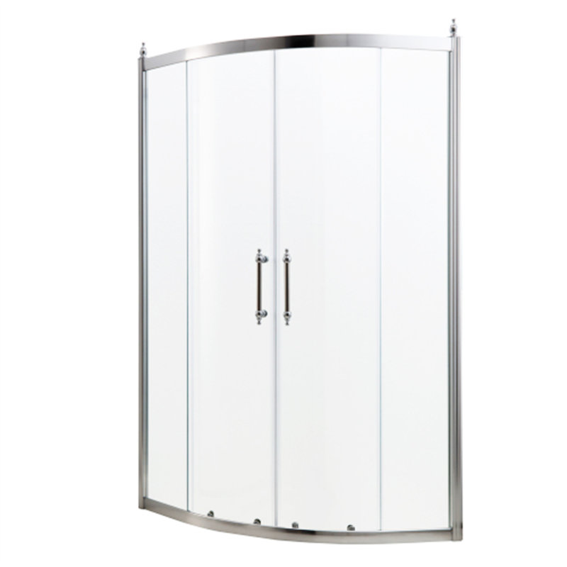 Porte de douche 36 po x 75 po Cabine de douche encadrée en chrome