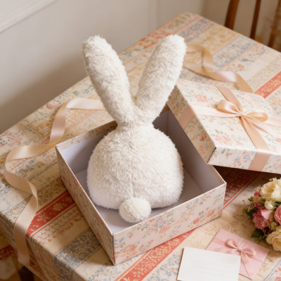 Cute Bunny Pillow 14" - Fluffy Plush Stuffed Animal Decorative Throw Pillow, Soft Hugging Pillow for Easter Birthday Decorations, Gift for Sofa, Home, Couch, Car