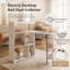 120cm Rotating Manicure Table with Built-in Dust Collector - Professional White Nail Desk