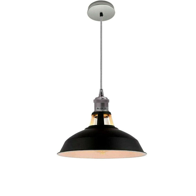 Rosecrest 1 - Light Dome Pendant, Black