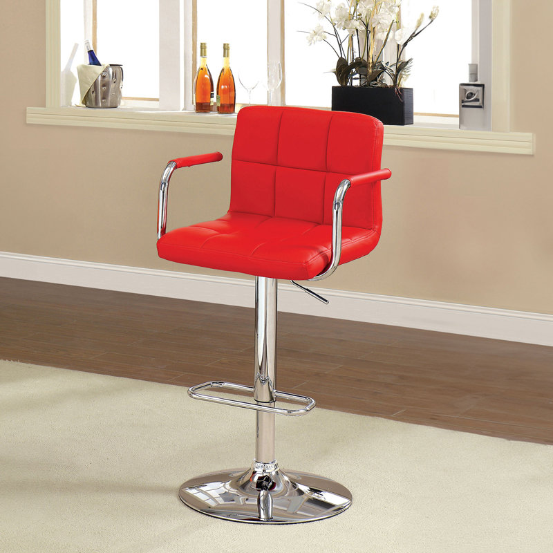 Tabouret de bar l 20,4 po, rouge