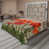 Orange / motif floral brun est en rupture de stock sélectionné