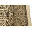 Tapis oriental crème / brun / kaki traditionnel Indo Kerman 6 pi 5 po x 9 pi 7 po
